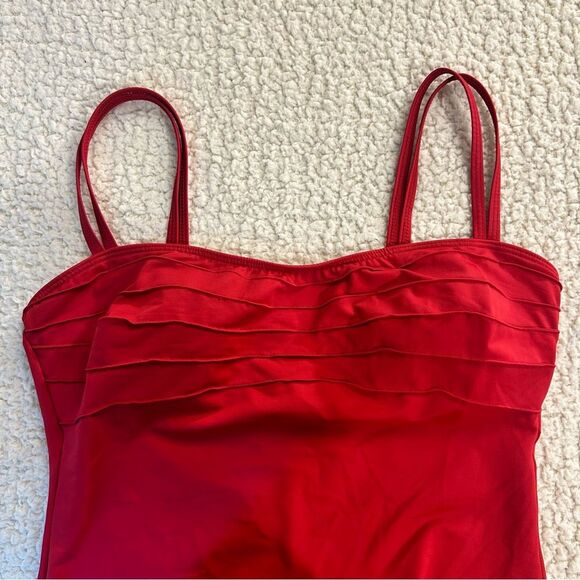 Magic Suit One Piece Swimsuit Red Slimming Double Strap Bathing Suit Size 14 - Picture 8 of 13